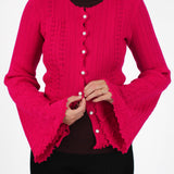 Lace Wool Cardigan