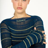 Sheer Stripe Jumper