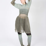 Sheer Gradient Dress