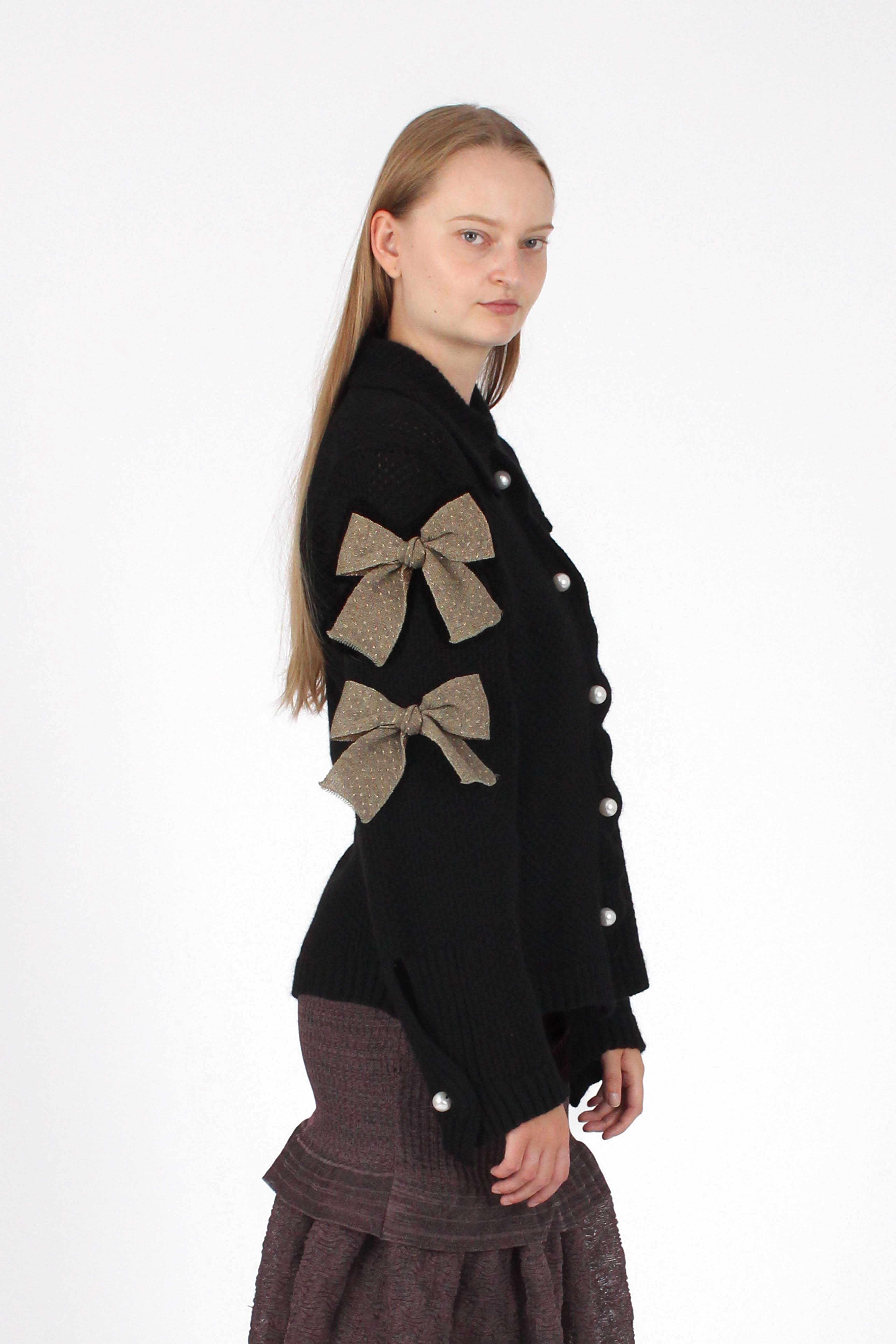 Mesh Bow Cardigan – nadiawire