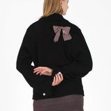 Mesh Bow Cardigan