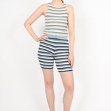 Striped Rib Shorts