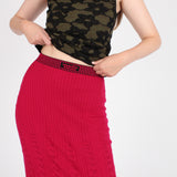 Lace Wool Skirt