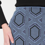 Hexagon Peplum Skirt