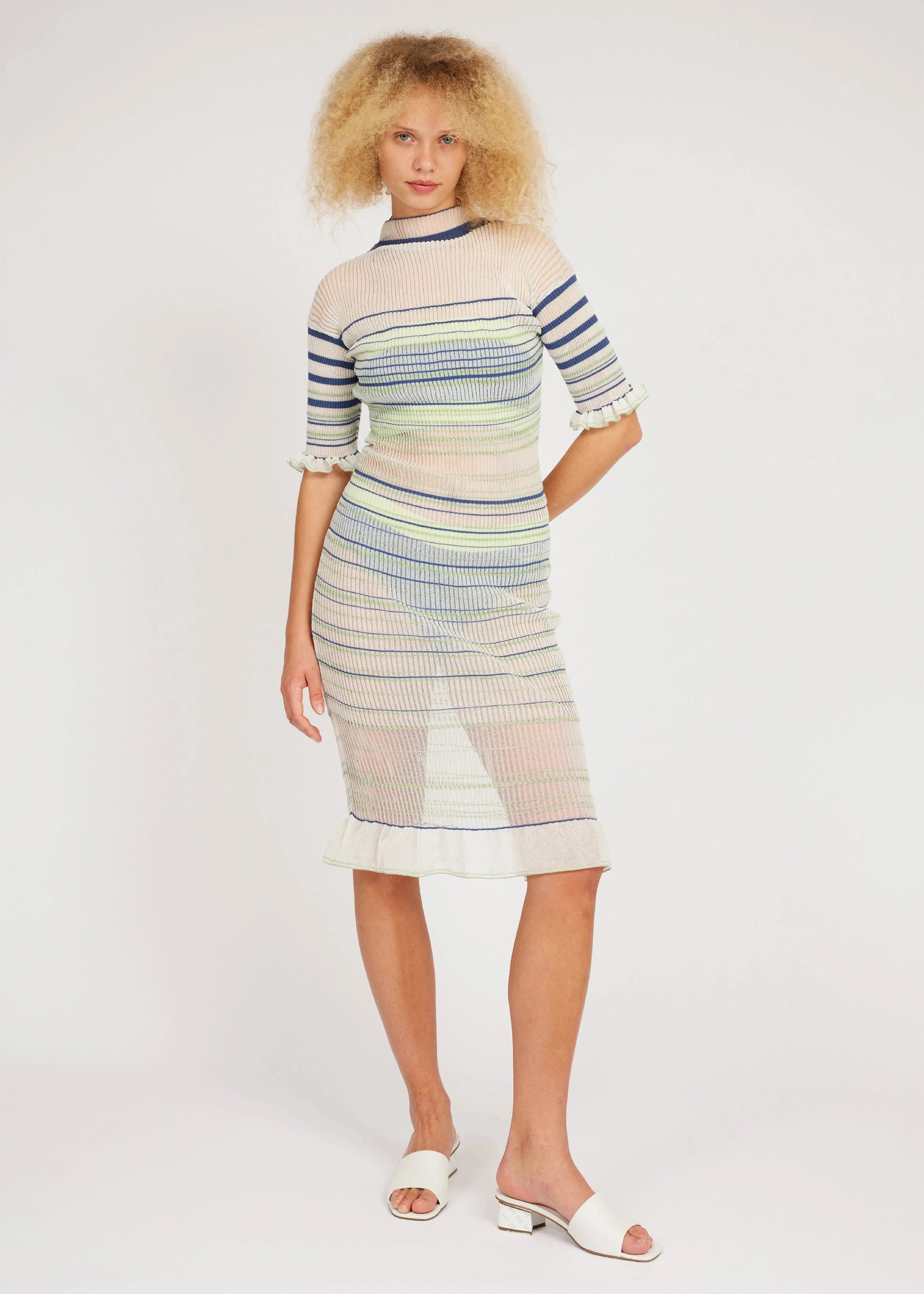 Sheer Stripe Dress nadiawire Sheer Stripe Dress nadiawire