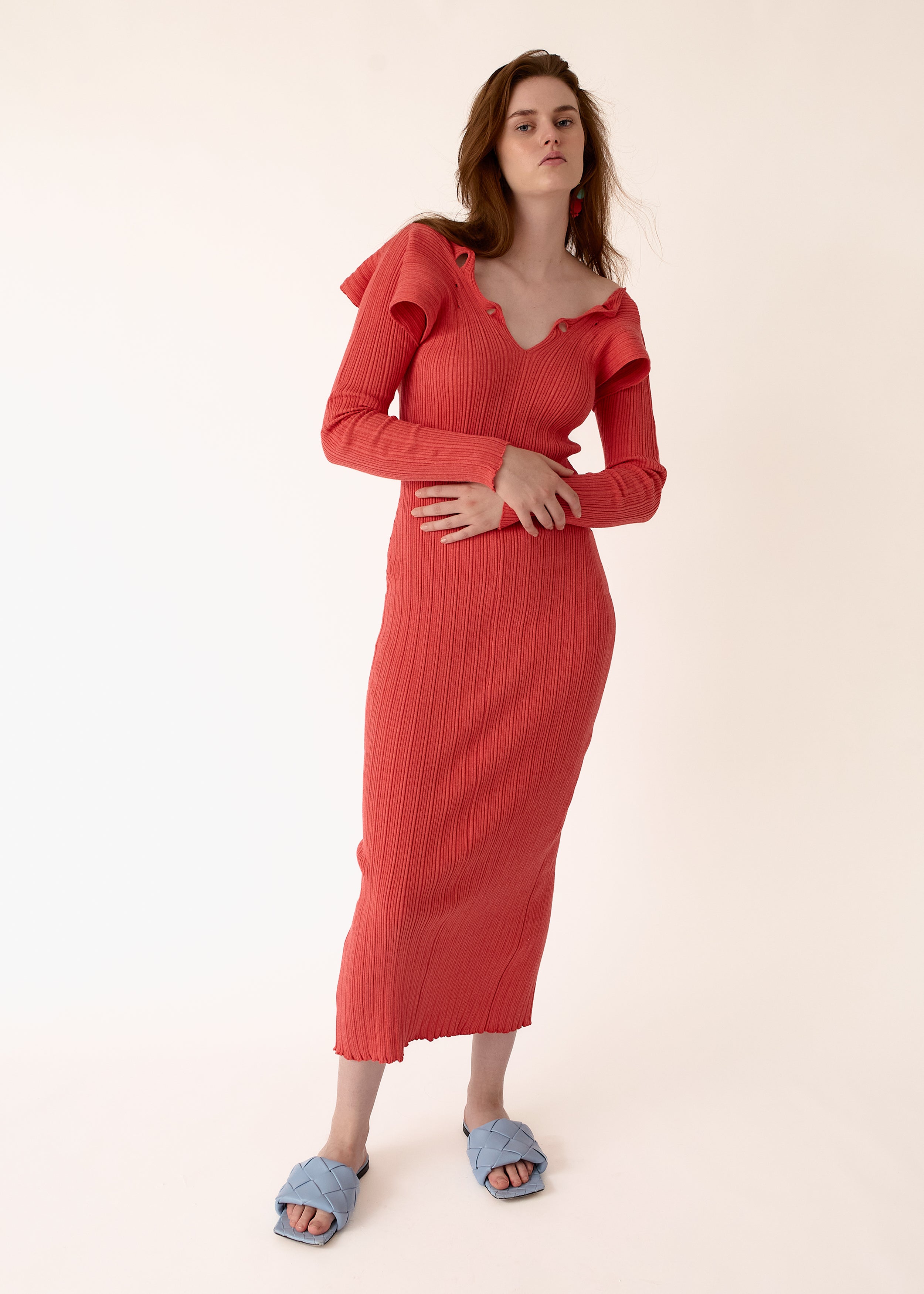 Scallop Rib Dress nadiawire Scallop Rib Dress nadiawire