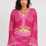 Wavy Heart Cardigan