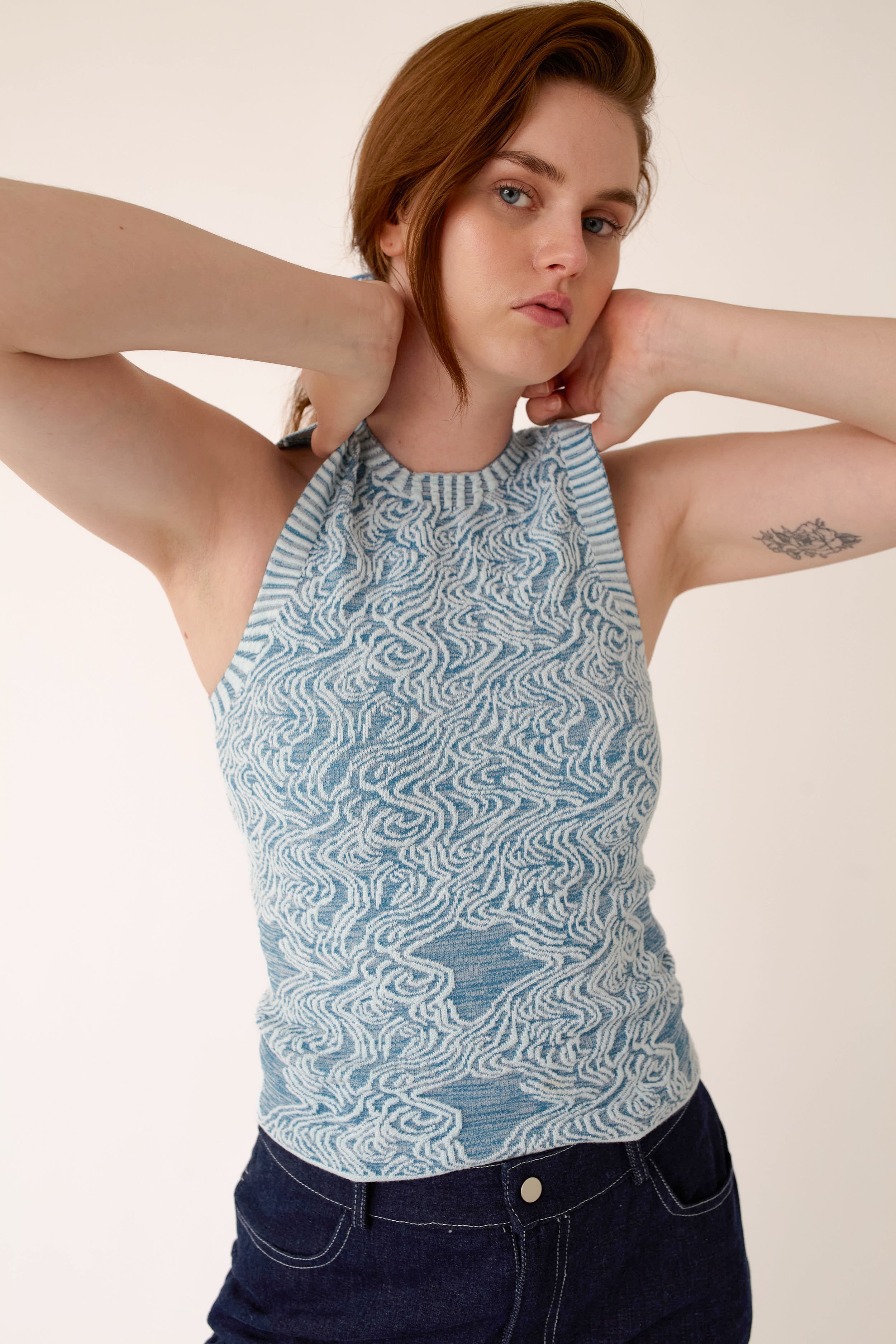 【新品未使用】andequal wave design sheer knit 新品未使用】andequal wave design sheer knit - メルカリ