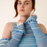 Sheer Stripe Top