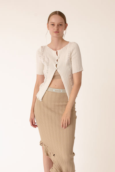 【IRENISA/イレニサ】SHORT CARDIGAN IVORY HLSA-WK46_V1.jpg