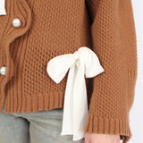 Chunky Mesh Bow Cardigan