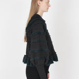Fringe Puff Cardigan