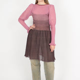 Sheer Gradient Dress