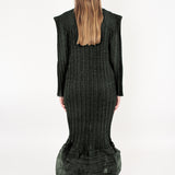 Sculpted Pleat Dress