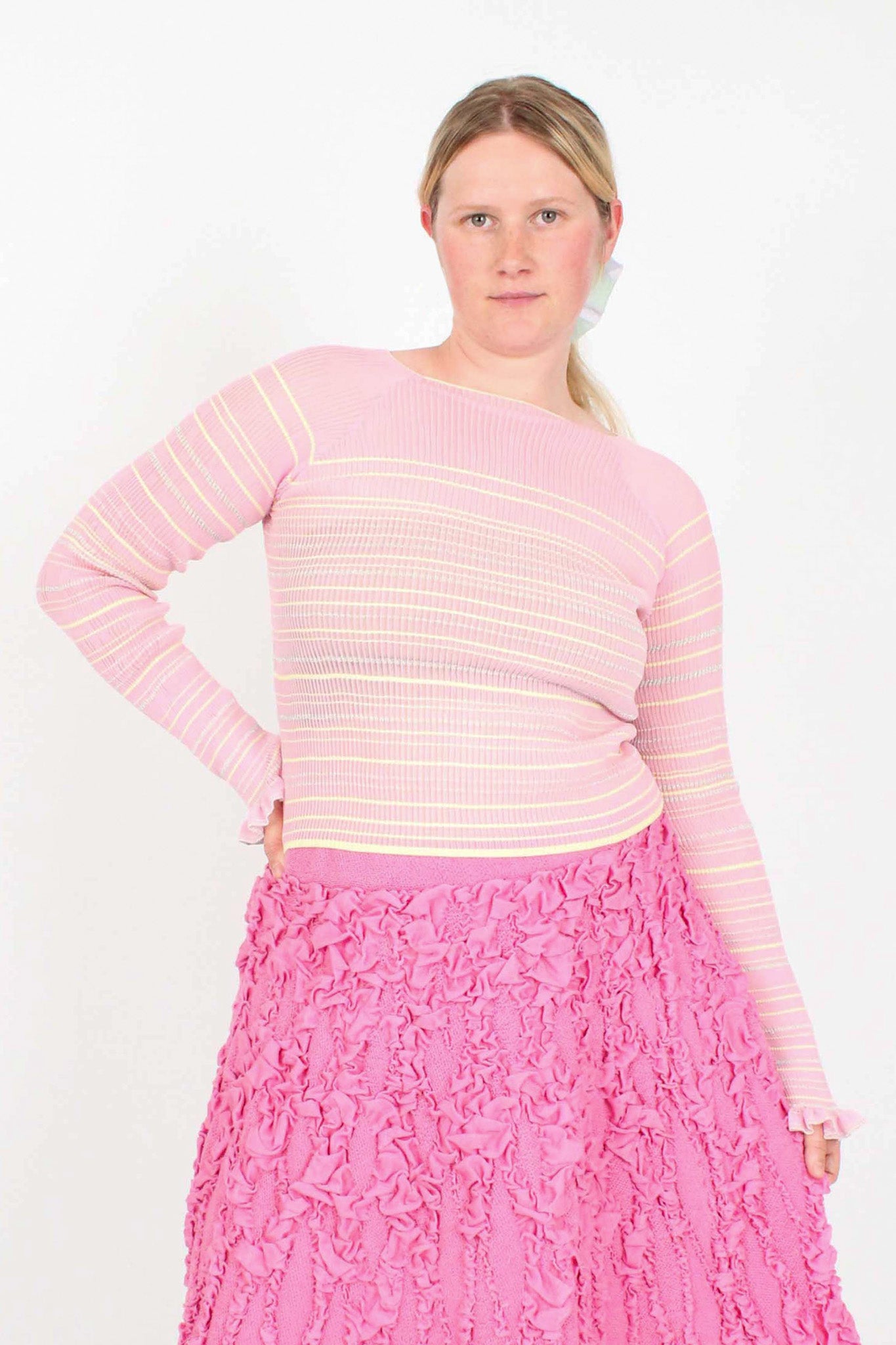 Sheer Stripe Jumper – nadiawire
