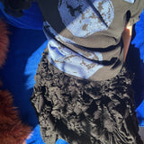Relief Cloqué Skirt