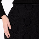 Hexagon Peplum Skirt