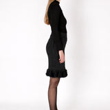 Hexagon Peplum Skirt