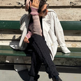 Frill Rib Trouser