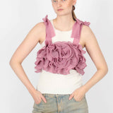 Rose Ruffle Top