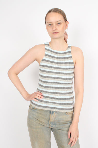 Striped Rib Tank Top – nadiawire