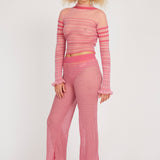 Sheer Stripe Trouser