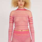 Sheer Stripe Jumper